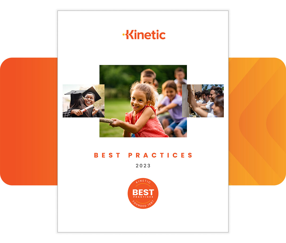 Cover of the 2023 Kinetic Fundraising Best Practices guide.